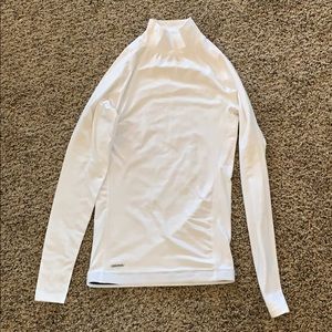 Long sleeve mock turtle neck compression shirt